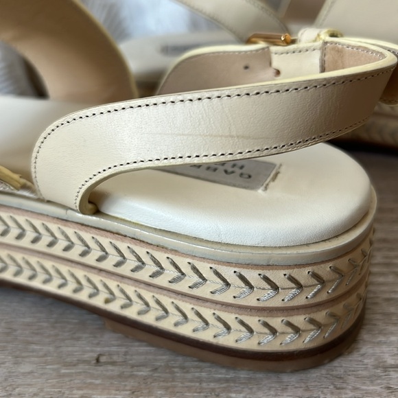Gabriela Hearst Cream Leather Espadrilles 40 w/ 1.75” heel very good $1000 - Picture 10 of 14